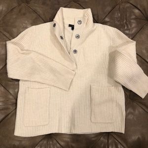 J. Crew Button Wool Sweater